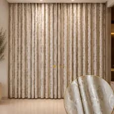 CORTINA LUXO FORRADA, COM DETALHE AVELUDADO,  PARA SALA E QUARTO,  COM FORRO DE MICROFIBRA (ALTO RELEVO EM VELUDO) BORDA