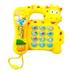 Telefone musical de girafa bebê brinquedo piano infantil
