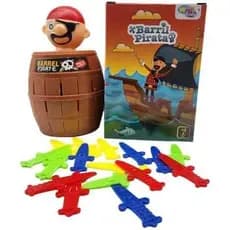 Pula Pirata Barril Brinquedo Infantil Educativo Jogo de Mesa Diversão Garantida Meninos e Meninas