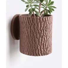 Vaso decorativo tronco de árvore suculentas jardinagem