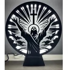 Luminária Cristo - Para quarto, escritório, sala de estar