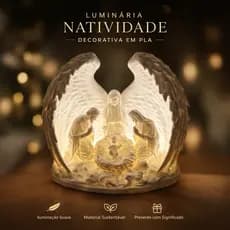 Luminária Natividade – Presépio Iluminado Decorativo com 3 Cores de Luz