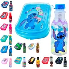 Garrafa infantil e sanduicheira infantil KIT para lacnhe escolar criança