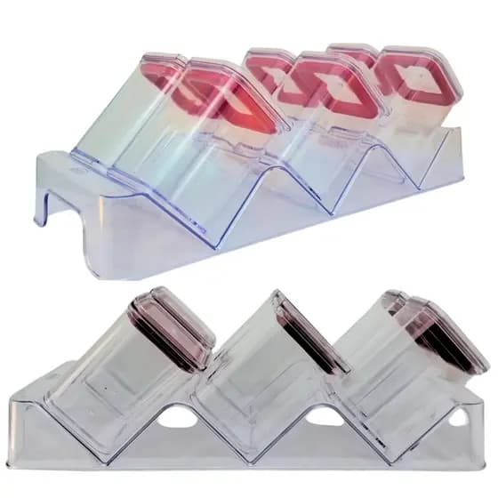 Kit Porta Tempero Plasútil 7 Peças com Suporte Moderno