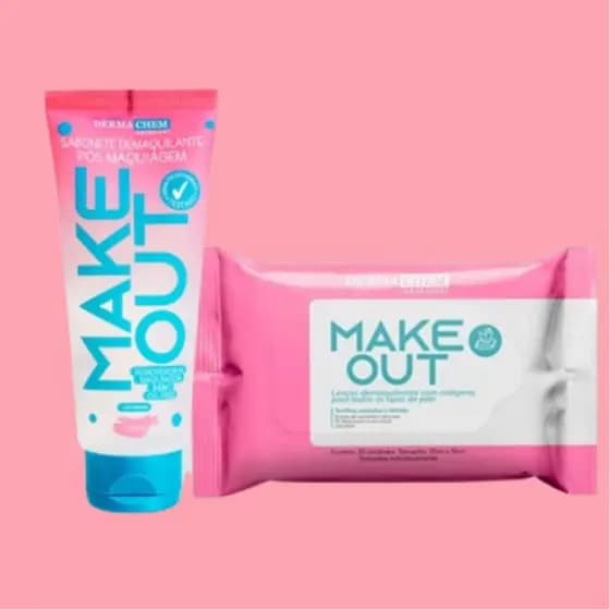 Kit Lenços +  Sabonete Demaquilante Make Out - Dermachem
