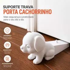 Suporte Trava Porta Cachorrinho Aparador Peso Trava Porta Cunha Calço Divertido Anti impacto