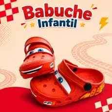 Babuche Carros Infantil Menino Calce Fácil Confortável Leve Macia Antiderrapante Sandália