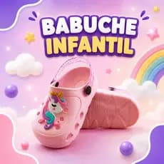 Babuche Infantil Rosa Unicórnio Menina Rosa Confortável Leve Antiderrapante Calce Fácil