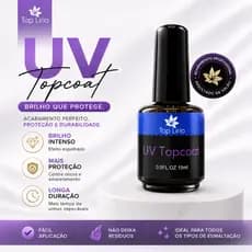 Top Coat  selante Lirió Led Uv Extra Brilho Gel Acrigel Unhas