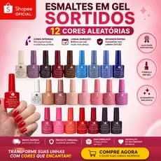 Esmalte em gel lirio/ k&s/XD sortidos CORES ALEATÓRIAS led uv