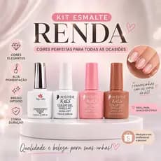 Esmalte em Gel Renda Soak-Off translucido - Lirio/XD/K&S francesinha