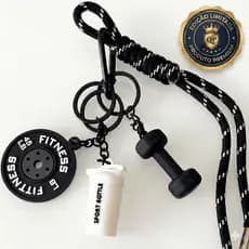 Chaveiro Academia Fitness Criativo Anilha Halter Garrafa Brinde