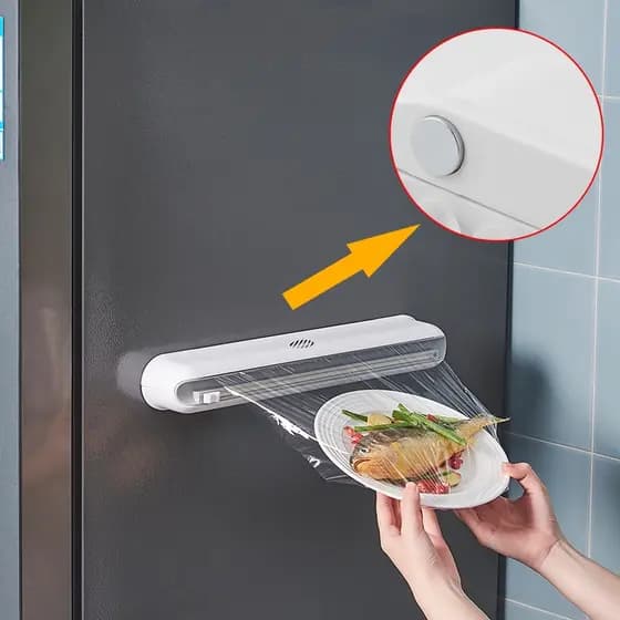 Suporte Plástico Filme Para Cozinha