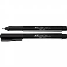 Caneta Fine Pen Preta 0.4mm Faber Castell  Un Escrita