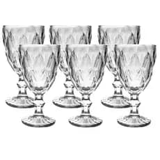 Taças De Vidro 350ml Conjunto Com 6 Taças Transparente