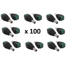 CONECTOR P4 BORNE MACHO - A9 KIT COM 100 UNIDADES, Conector usado para ligar a alimentação das câmeras. , É indicado para instalações organizadas e de fácil manutenção. Pode ser usado em conjunto com o Conector P4 Fêmea.