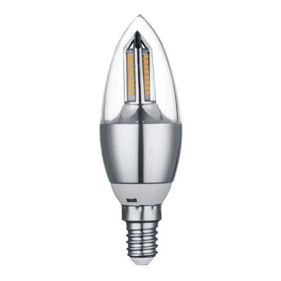 LAMPADA VELA LED 4W 4C-E14 QUENTE OU FRIO 3000K 6000K