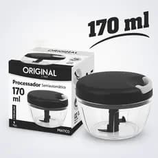Mini Processador de Alimentos Manual 170ml Triturador de Alho
