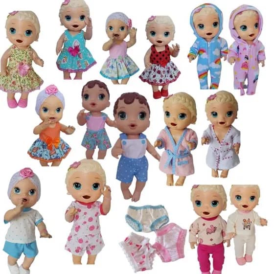 Roupa Bonecas Baby Alive Kit Mix C /22 Roupinhas Variadas( VEJA NA DESCRIÇÃO)