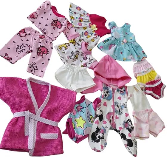Mundo Floral Roupa Boneca Baby Alive Kit Mix C/12 Peças Variadas (VEJA DESCRIÇÃO)