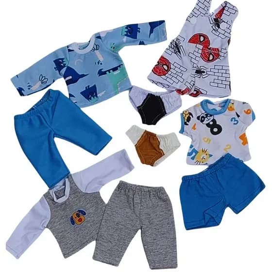 Roupa Boneca Baby Alive Boneco Baby Boy  Kit Mix  C/11 Peças