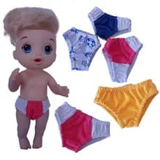 Kit 3 Cuecas Papinha Divertida Excelente Qualidade Costuras Reforçadas Fabricação Própria.