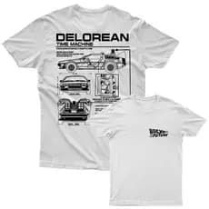 Camiseta Carro De Volta Para o Futuro Delorean Camisa Personalizada Premium