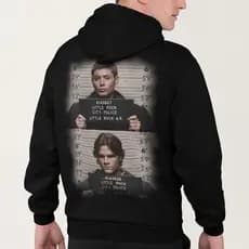 Moletom Supernatural Irmãos Whinchester Dean E Sam Sobrenatural Blusa De Frio Unissex Algodão