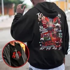 Moletom Masculino Bootleg Futebol Tetracampeão Libertadores 2025 Blusa De Frio Com Capuz Algodão
