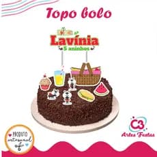 Topo de bolo Picnic - Pic Nic - Piquenique Personalizado Fazemos todos os temas