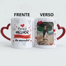 Caneca Personalizada COM FOTO Dia Dos Namorados Namorado Namorada Xícara Presente Porcelana