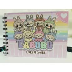 Livro de Colorir Labubuu Criatividade  para Todas as Idades 54 folhas infantil pintura caderno
