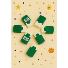 Borracha Escolar Leo&Leo Infantil Colorida – Kit com 6 Unidades