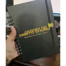 CADERNO PERSONALIZADO CRISTÃO NOME NA CAPA VERSÍCULOS  A5 Capa dura Maria Passa na Frente 100 fls