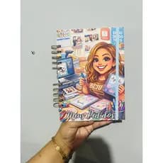 Caderno Controle de Pedidos Personalizado 100 Folhas (200 Páginas) capa Qualquer Tema Mais controle