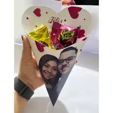 Kit com 10 e Avulso PERSONALISADO Buquê  dias dos namorados para montar com vários temas e imagem Presenteie seu amor
