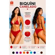 Biquíni fio duplo Canelado Feminino Moda Praia Para Praia Piscina Verão Outono Inverno Primavera