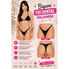 Biquíni Fio De Dental, Marquinha perfeita de poliamida, biquini feminimo, biquini praia férias moda praia, férias