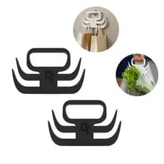 Kit 2 Suporte Para Sacolas De Compras Aliviador De Peso Para Mãos Confortável Para Carregar Sacolas Cheias