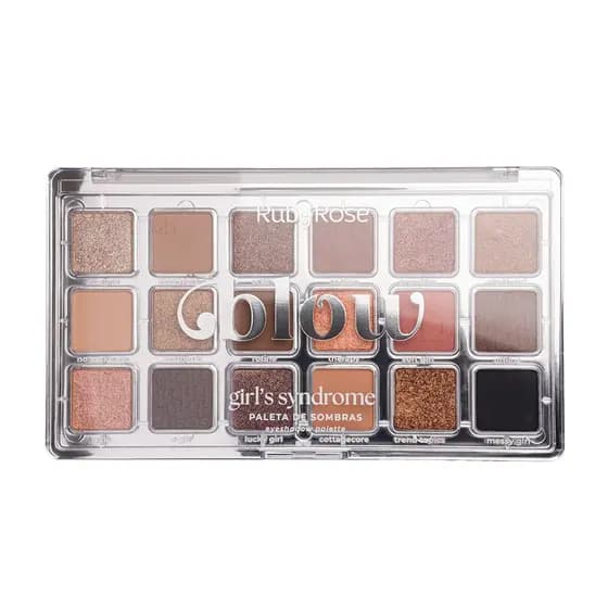 Paleta de Sombras Girls Syndrome Linha Blow by Ruby Rose Tons Quentes