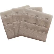 Kit 05 extensor de sutiã reforçado plus size com 6cm de largura 3 ganchos