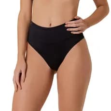 Kit 03 Calcinha Cintura alta hotpants Cós duplo Cós alto REF408 tanga biquini