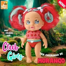 Boneca Bebê Baby descolada com Cabelo Colorido Menina