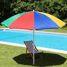 Guarda Sol Grande 1,70m Praia Piscina Respirável Piscina Sombrinha Grande para Verão