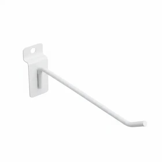Kit 10 Ganchos Para Painel Canaletado 5cm,10cm,15cm, 20cm, 25cm, 30cm Zincado , Branco , Preto