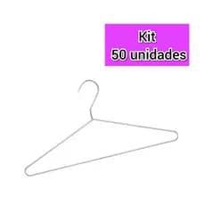 50 Cabide Infantil Pequeno Reforçado arame 3.40mm para Roupinhas delicadas de bebê