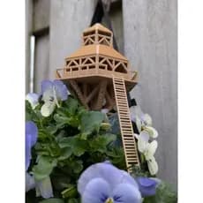 Mini casa decorativa para vasos de plantas #3