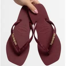 Chinelo Feminino com Glitter e Pingentes Elegante - Nova Tendência