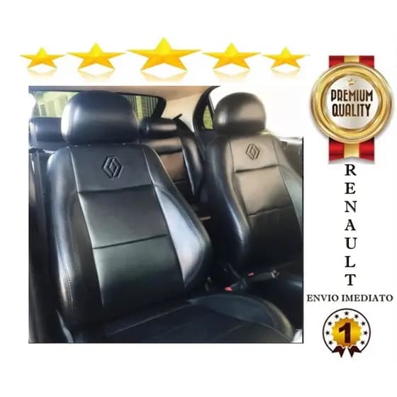 Capa de Banco de Carro 100% Courino Todos Modelos Renault Scenic Sandero