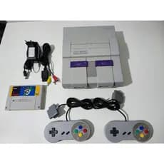 Vídeo Game Super Nintendo original anos 90 com Super Mario World + 2 controles